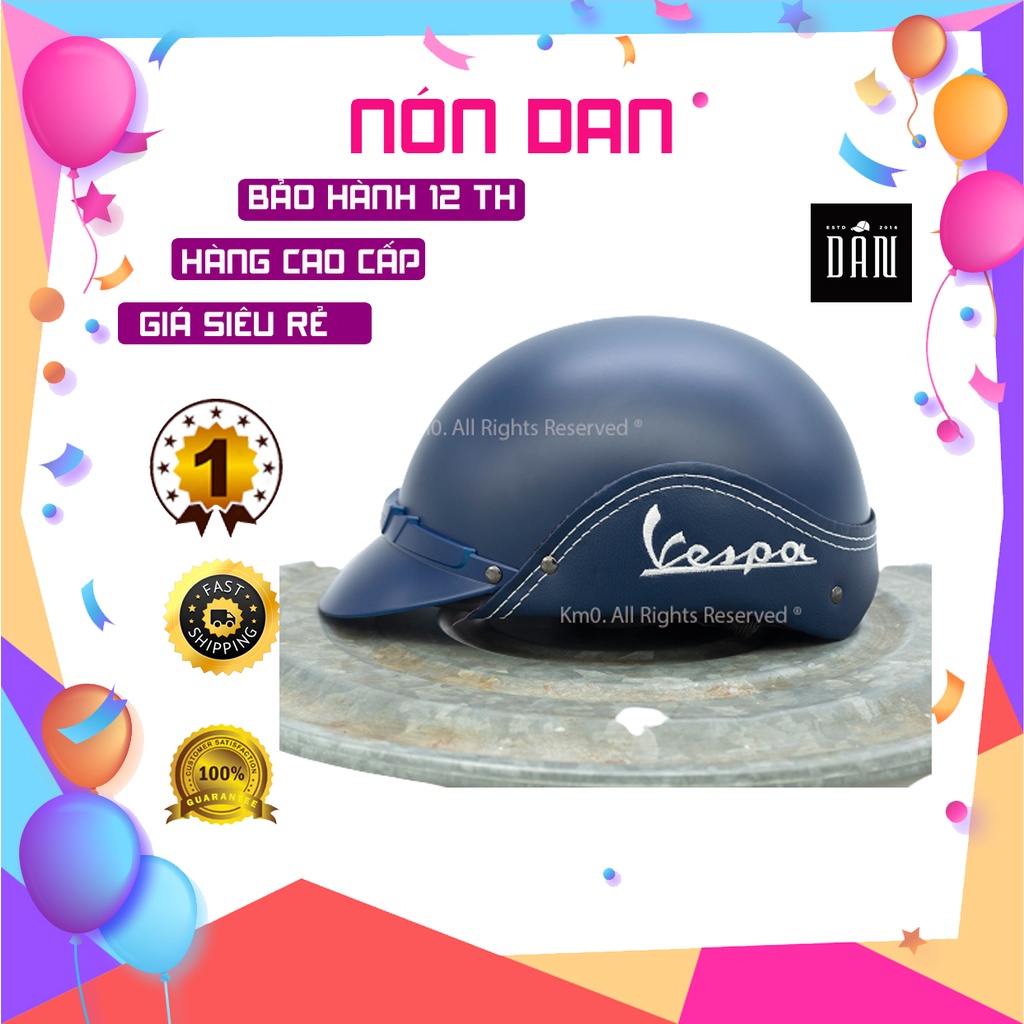 mũ bảo hiểm| nón bảo hiểm nửa đầu vespa thời trang (giá sốc)