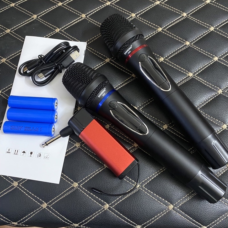 Micro Không Dây Đa Năng Cao Cấp ZANSONG ZS25 - Micro Đa Năng Giá Rẻ Dành Cho Loa Kéo, AMPLY, Mic Cao Cấp