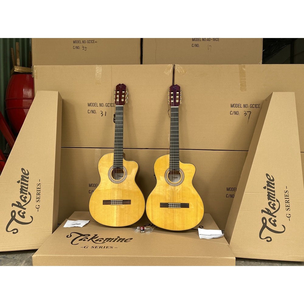 Guitar classic Takamine GC1CE dáng khuyết EQ