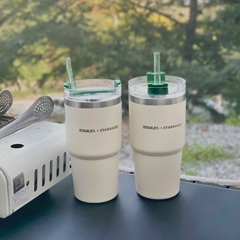 [STARBUCKS KOREA] - LY GIỮ NHIỆT 2022 STANLEY SS CREAM QUENCHER COLD CUP 20oz