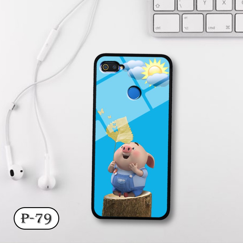 Ốp lưng kính 3D OPPO A5s/ A7- hình cute