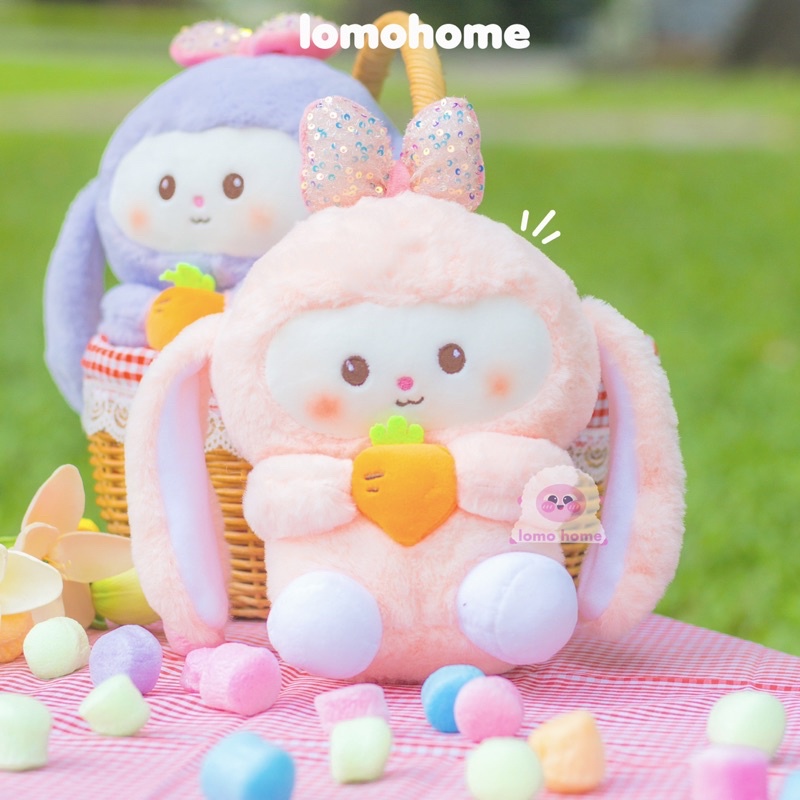 Gấu Bông Thỏ Ôm Cà Rốt Carrot Bunnie Lomo Home