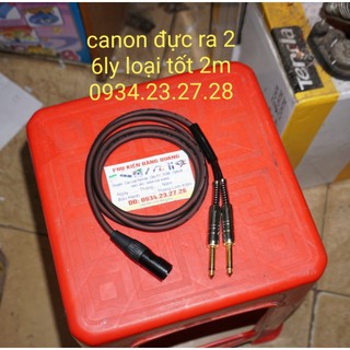Dây canon Đực ra 2 đầu 6ly dài 2m