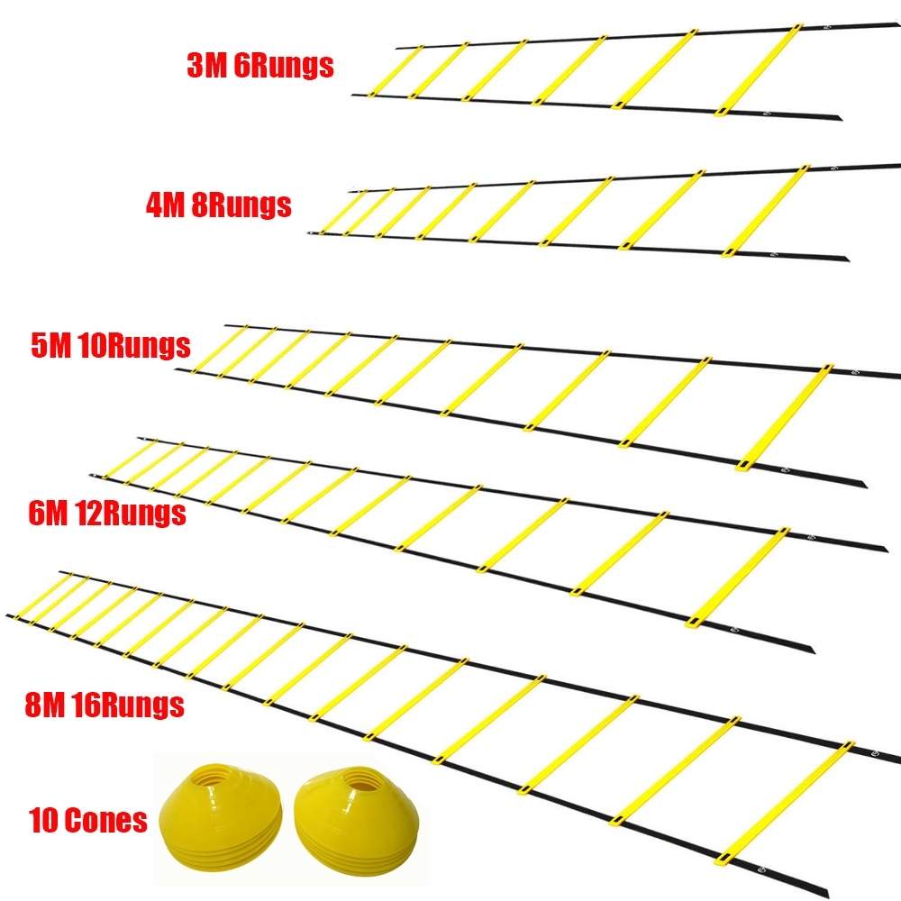 Thang Dây Huấn Luyện Đá Bóng/Bóng Rổ 10 Bậc
