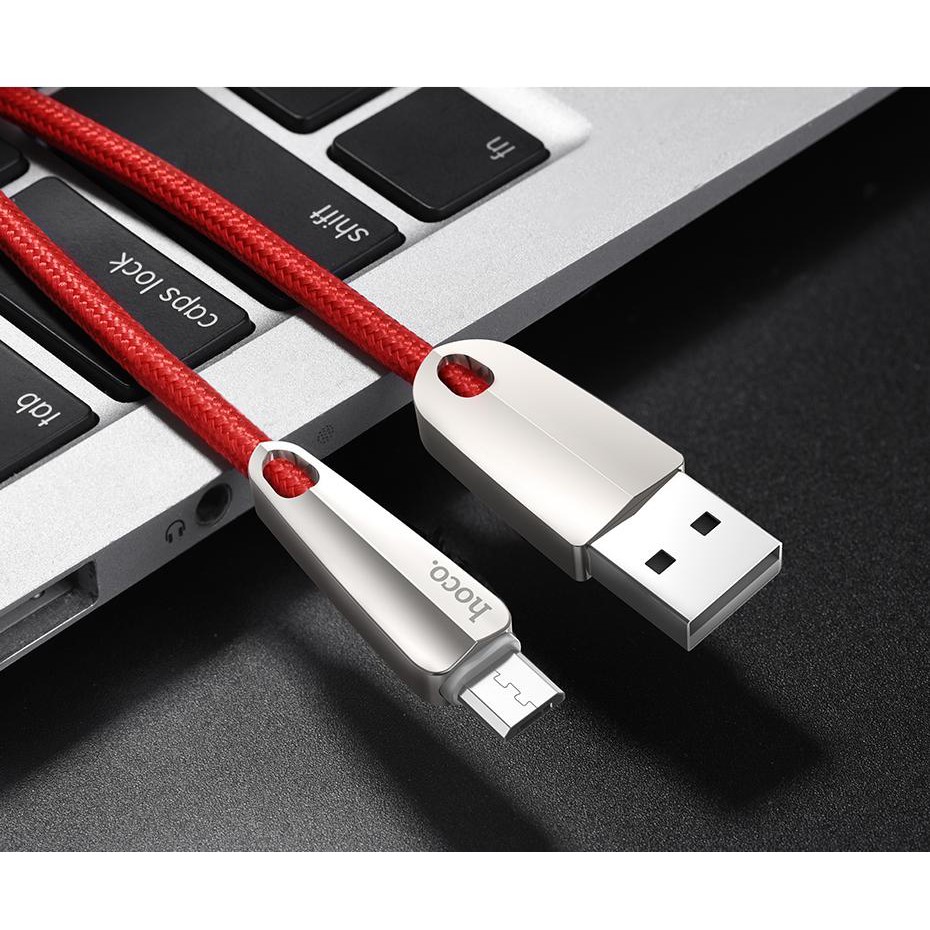 Cáp Hoco U35 Ngắt Điện Thông Minh - Iphone / Micro Usb / Type C - Chính hãng - Bảo hành 1 đổi 1