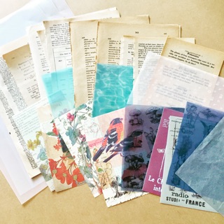 Set Crafting Paper làm Journal, trang trí, phụ kiện