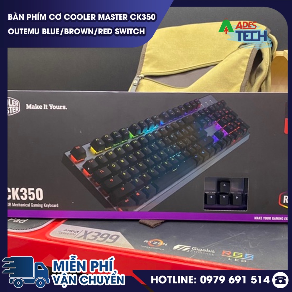 Bàn Phím Cơ Cooler Master CK350 Outemu Blue/Brown/Red Switch