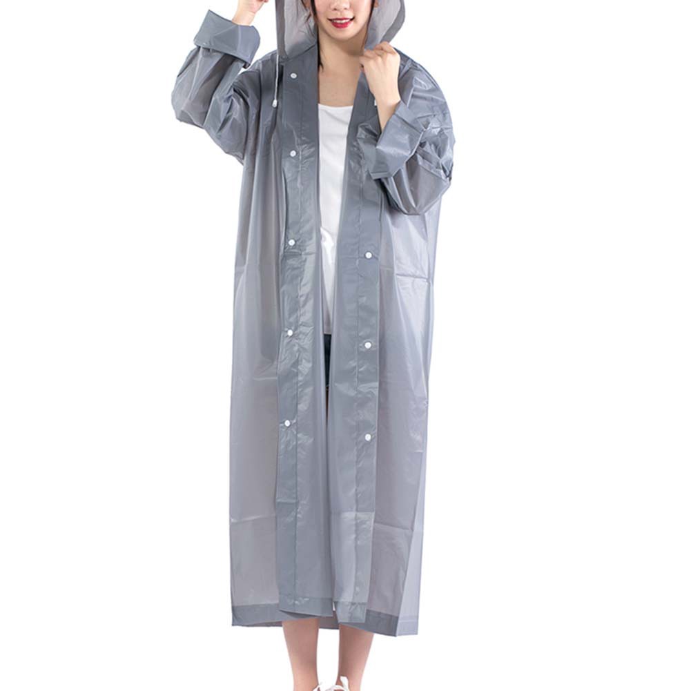 Áo mưa trùm đầu vải dày chống thấm tái sử dụng tiện lợi unisex