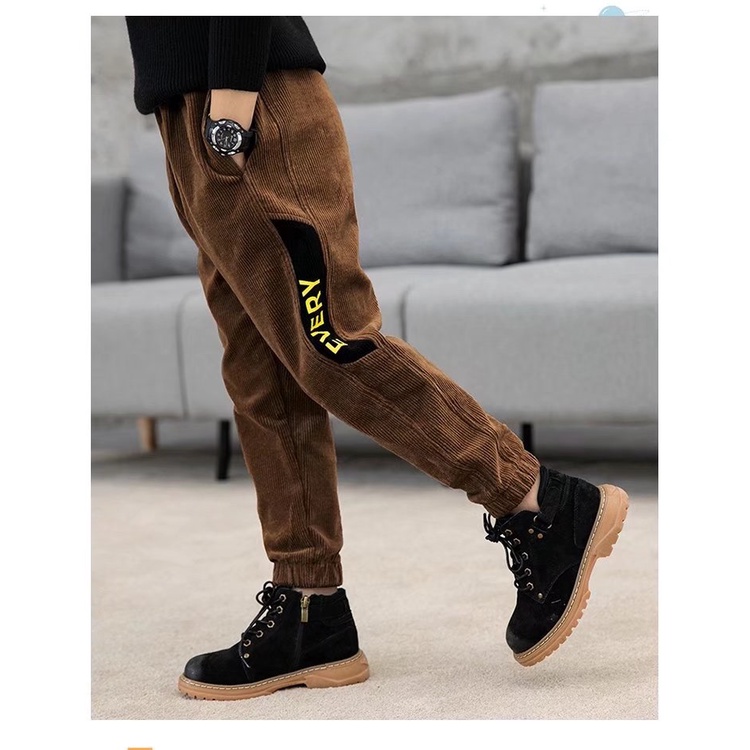 Quần Nhung Thiết Kế Mới Kiểu Dáng Đơn Giản Thời Trang Mùa Xuân Thu Dành Cho Bé Trai