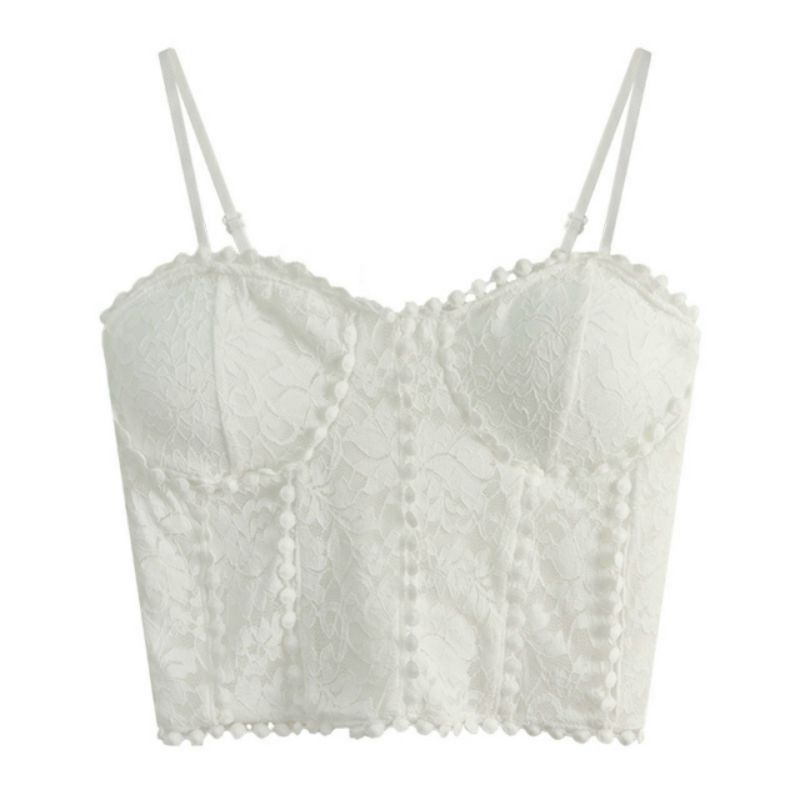 Áo Bra Ren 2 Dây Cao Cấp Dáng Dài 1873