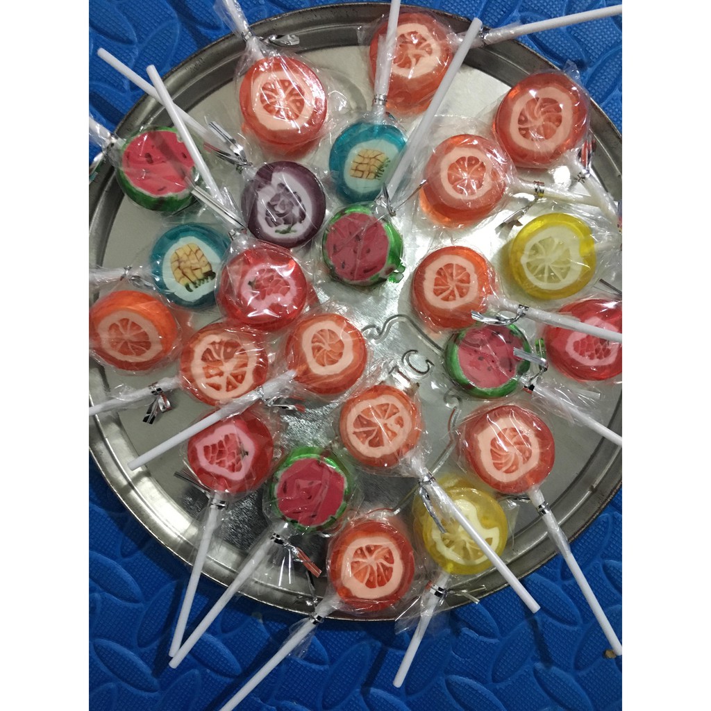 Kẹo mút Hoa Quả Fruits Stick Hàn gói 250g