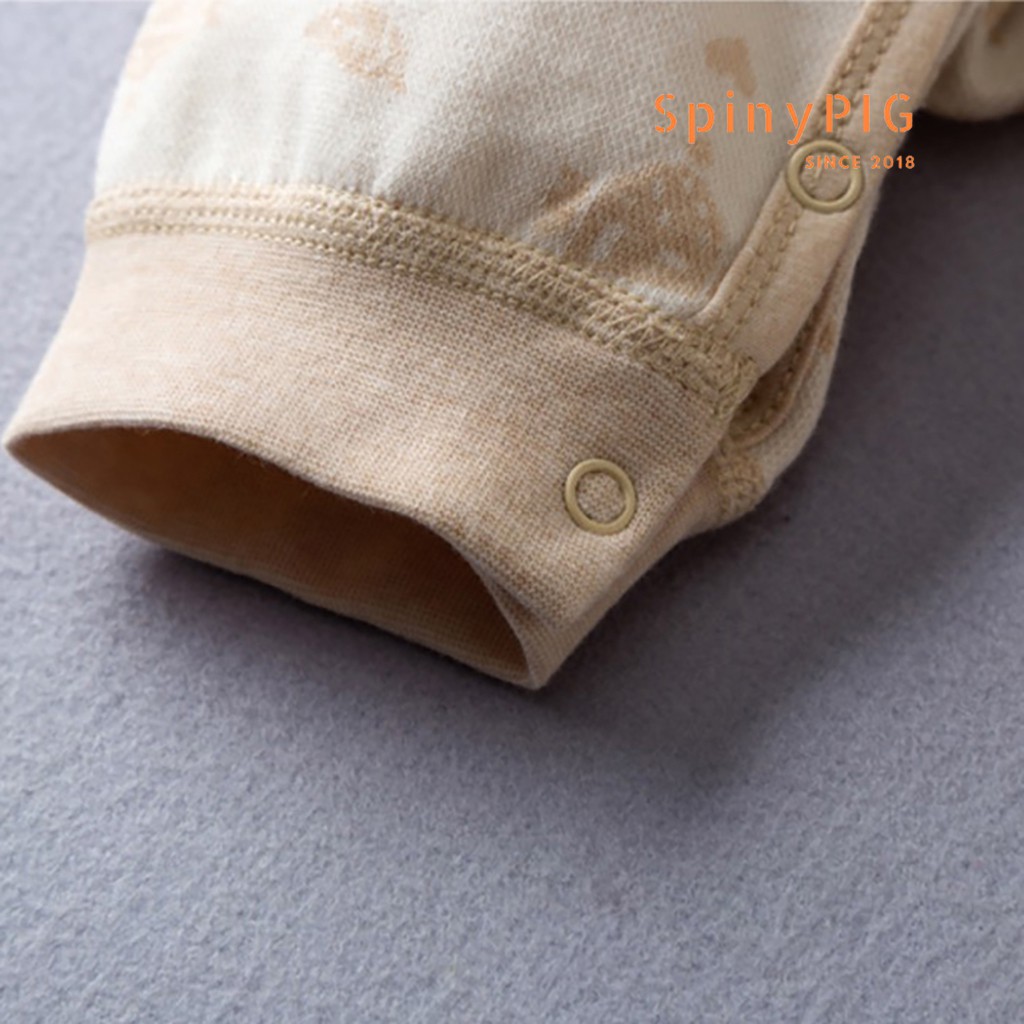 Quần áo sơ sinh 0-2 tuổi 100% cotton hữu cơ tự nhiên không chất tẩy nhuộm hoạ tiết đơn giản đáng yêu