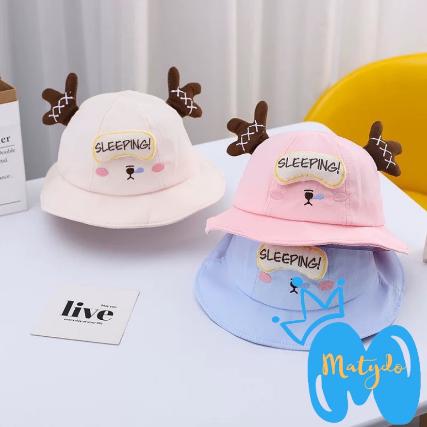 Mũ cho bé trai bé gái MATYDO rộng vành hình sleep cute đáng yêu phụ kiện mũ nón trẻ em