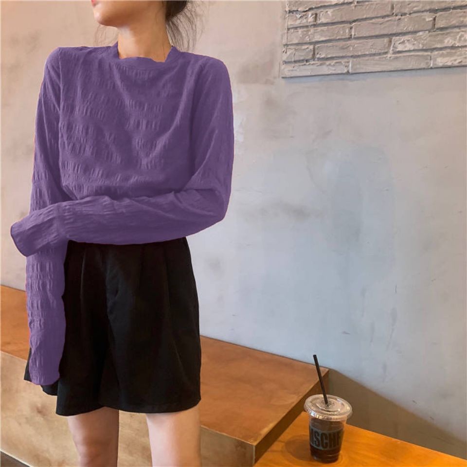 Áo Thun Tay Dài Dáng Rộng Phong Cách Thời Trang Hàn Quốc 2022 Mới