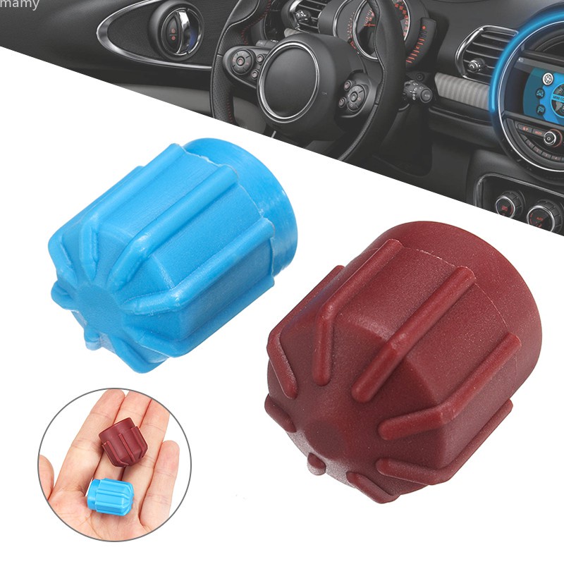 Set 2 nắp đậy van điều hòa không khí điện áp cao và thấp R134A A/C thích hợp cho xe hơi