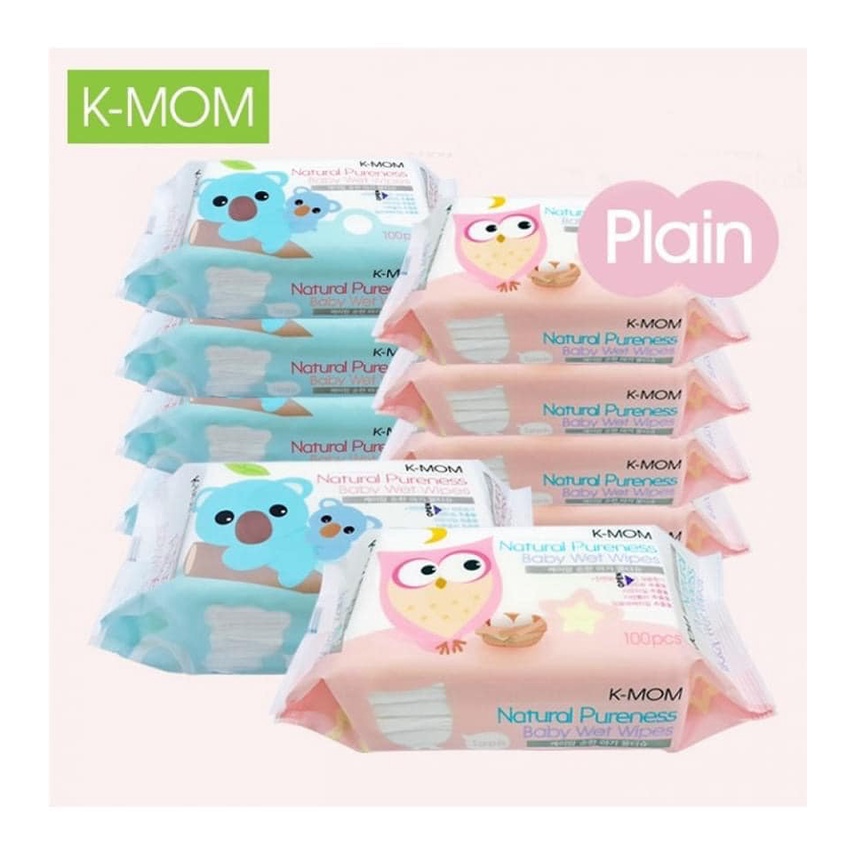 [Mã SKAMLTSM9 giảm 10% đơn 99K] Khăn Ướt Cho Bé K-Mom Gói 100 Tờ Cao Cấp Hàn Quốc - 8809323131109