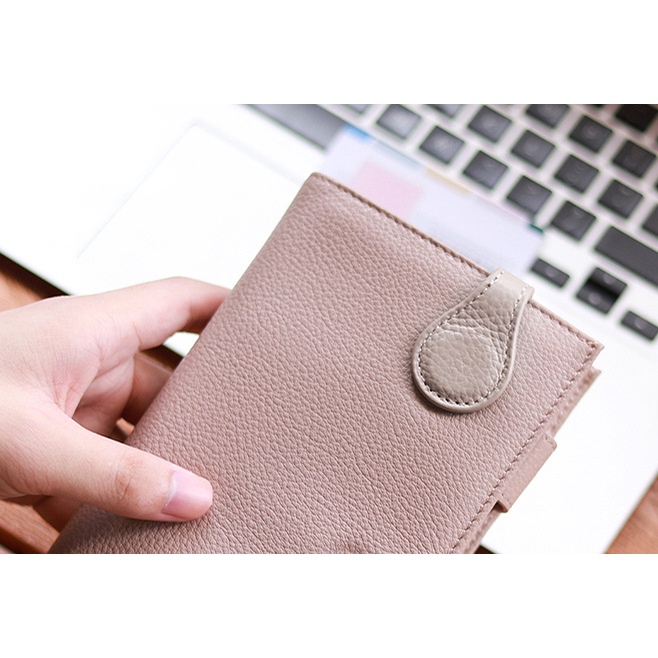 Kẹp Đánh Dấu Trang Sách Hai Mặt Từ Tính Bằng Da Bò Handmade Sáng Tạo