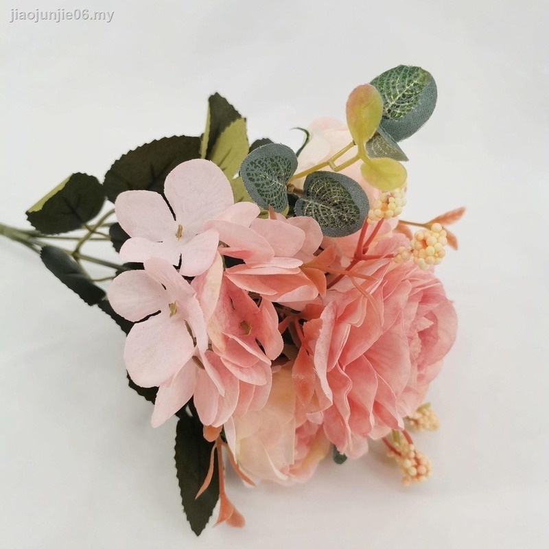 1 Nhánh Hoa Hồng Nhân Tạo Trang Trí Nhà Cửa/Văn Phòng/Sự Kiện