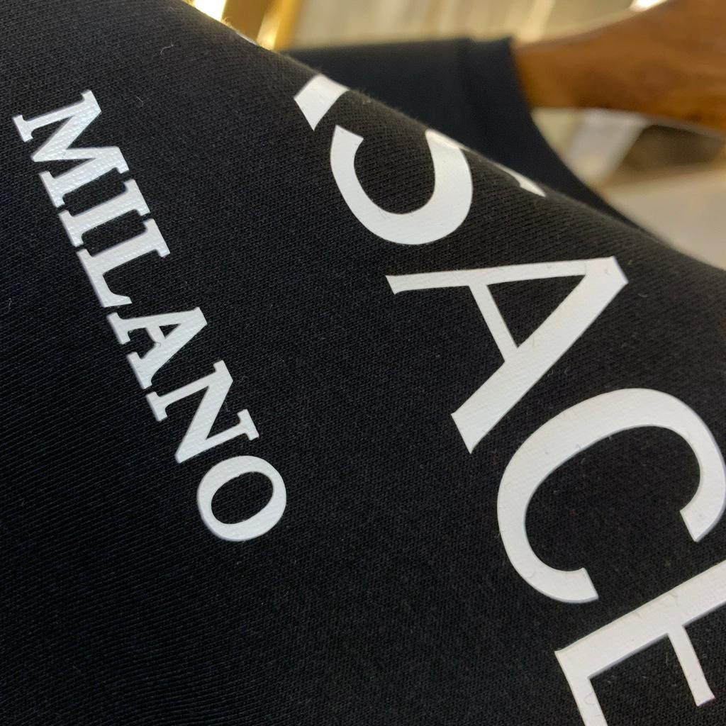 Áo Thun Nam Ngắn Tay Cổ Tròn In LOGO VERSAC 2021 Thời Trang Mùa Hè