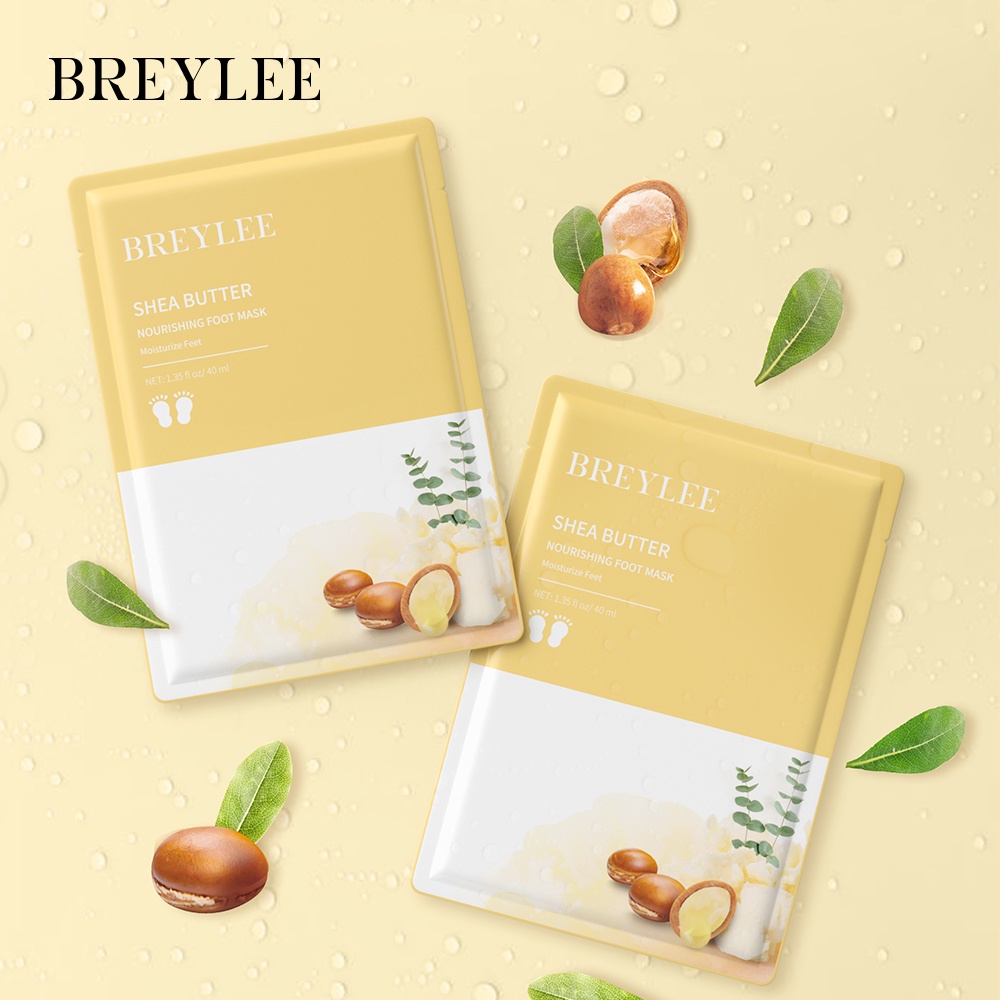 Mặt Nạ Chân Breylee Không Lột Giúp Nuôi Dưỡng Loại Bỏ Vết Chai Dưỡng Ẩm Làm Trắng Và Làm Mềm Da 1.35floz/40ml