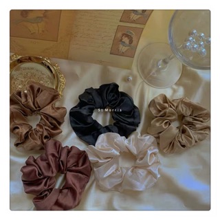 Dây buộc tóc (scrunchies) trơn bóng
