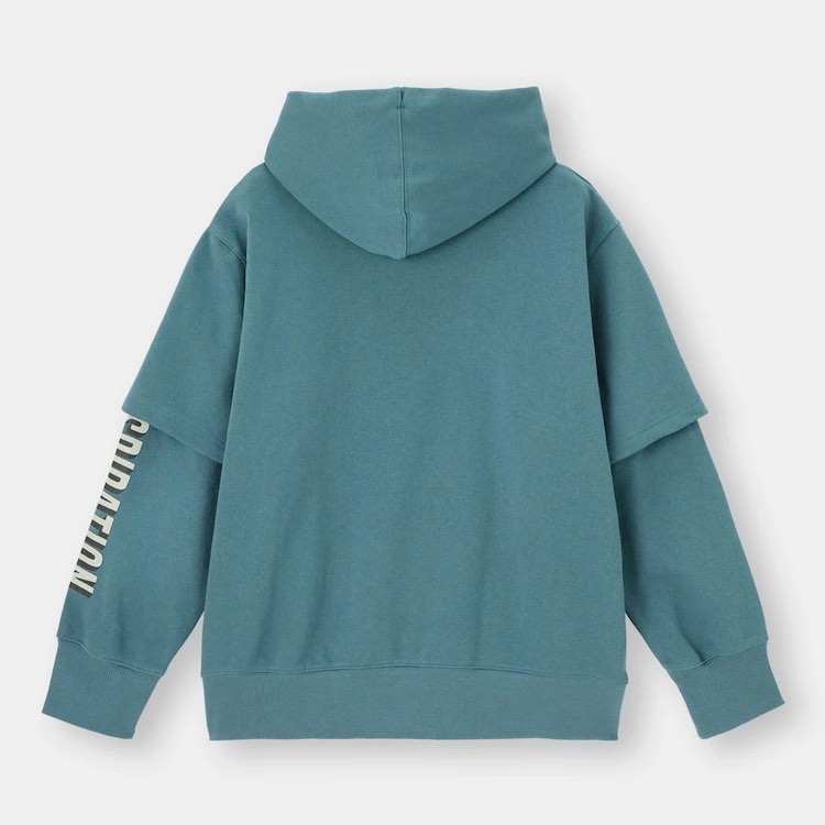 (GU Nhật chính hãng) Nam - Áo hoodie/ Áo nỉ dài tay có mũ chất dày dặn Good Inspiration