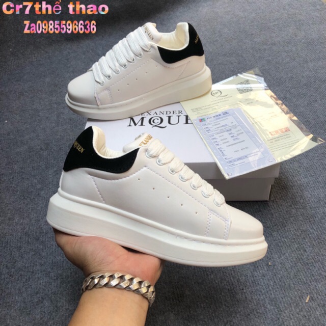 [Tặng hộp tất thời trang và dây mc bản to bill] giầy thể thao MC trắng đen nam nữ