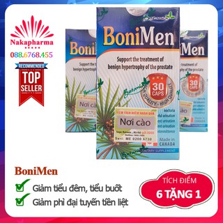 ✅ [6 TẶNG 1] BoniMen – Giảm tiểu đêm, tiểu buốt, phì đại tuyến tiền liệt, viêm đường tiết niệu | Boni Men