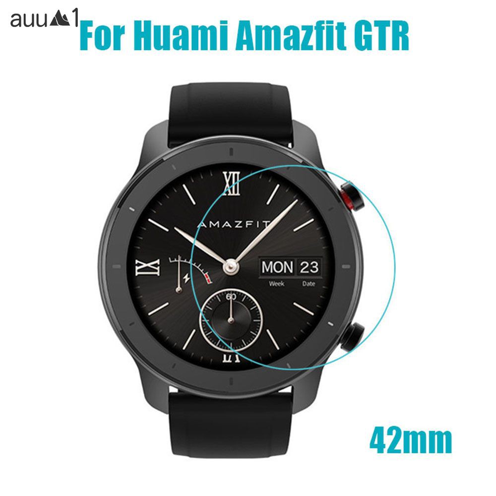 1 Miếng Dán Cường Lực Màu Tím Cho Đồng Hồ Thông Minh Amazfit Gtr 42 / 47mm