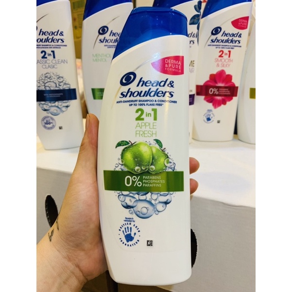 DẦU GỘI XẢ GÀU HEAD&SHOULDERS 2IN1 APPLE FRESH 450ML - PHÁP