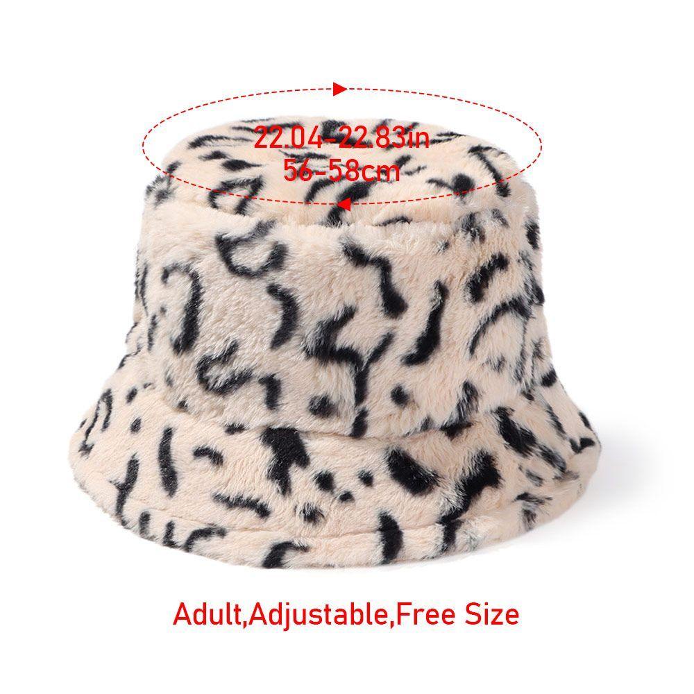 Mũ Bucket Chất Liệu Lông Giả Mềm Mại Thời Trang Mùa Đông Ấm Áp
