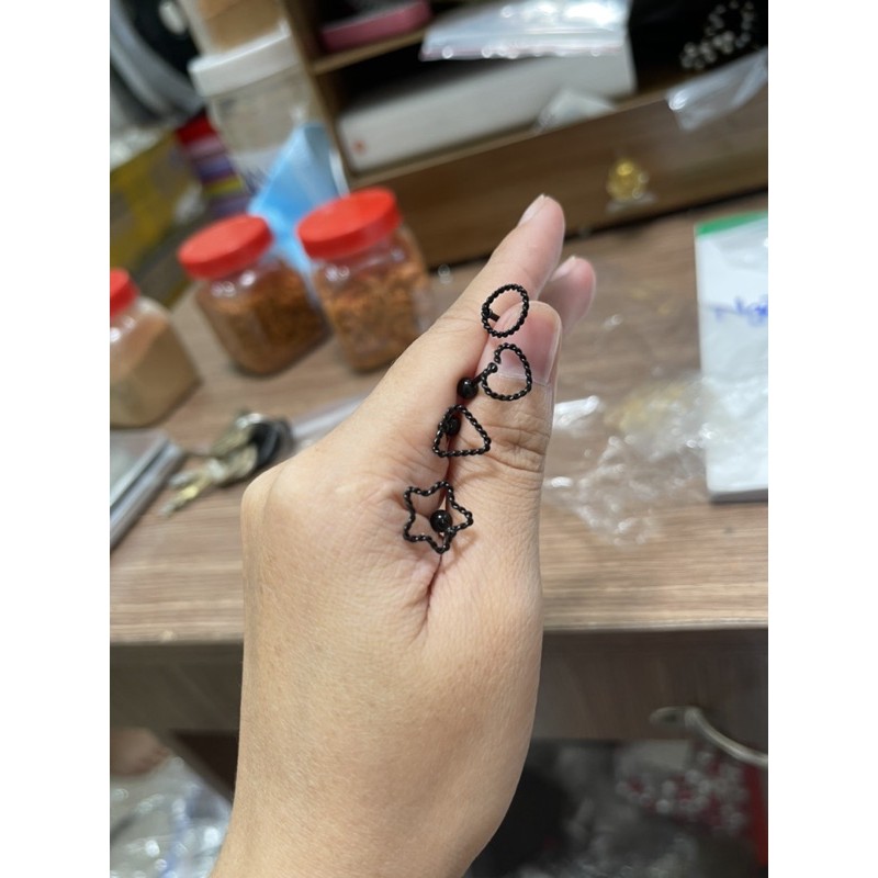 khoen tai nam nữ , bông tai nam nữ hình học cá tính