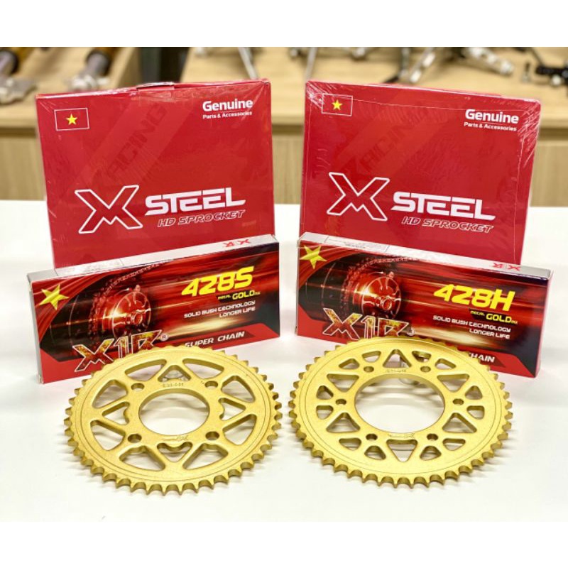 Nhông xích X1R các dòng xe.Exciter 135_150_155_winer_Raider, satria.