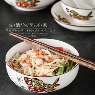 Bộ lồng đèn cá chép - bộ bát tô gốm sứ cao cấp - bộ bát đĩa chén gốm sứ