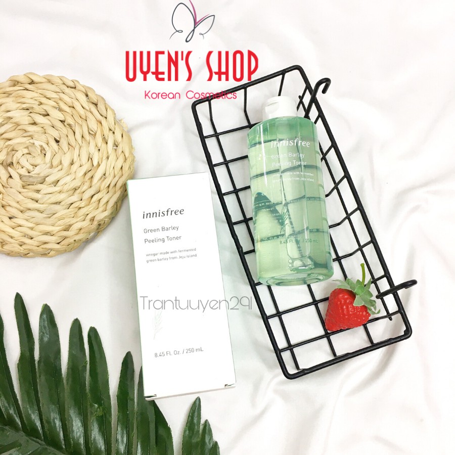 Nước hoa hồng Innisfree Green Barley Peeling Toner 250ml