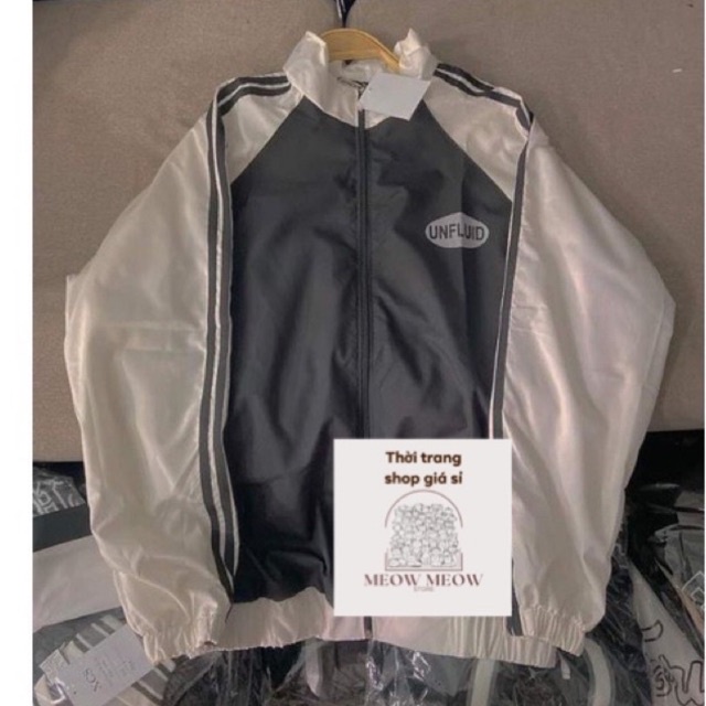 Áo khoác dù jacket bóng chày UNFLUOID dù 2 lớp form rộng nam nữ