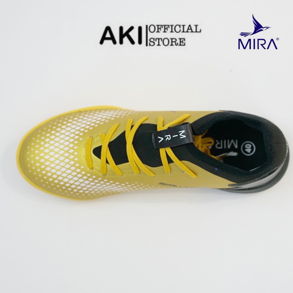 Giày đá bóng cỏ nhân tạo Mira Lux 20.3 Vàng thể thao nam chính hãng cao cấp - LX003