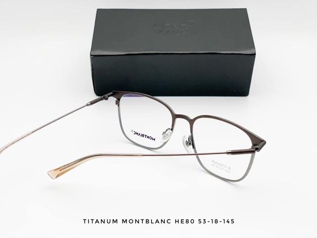 Gọng kính cận Montblanc titan cao cấp