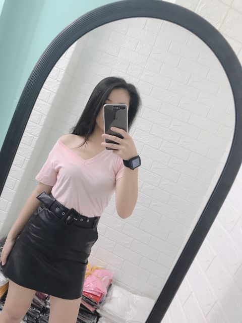 Áo phom rộng cổ tim | BigBuy360 - bigbuy360.vn