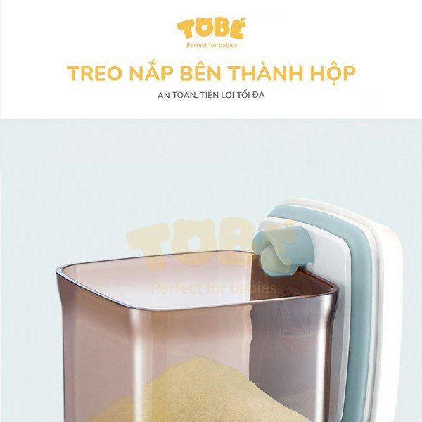 Hộp nhựa đựng sữa bột Helga ToBé dung tích 2,3L TOBE