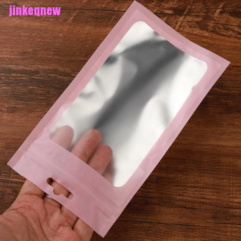 Set 20 túi zip JINHF màng nhôm đựng thực phẩm mylar có thể tái sử dụng