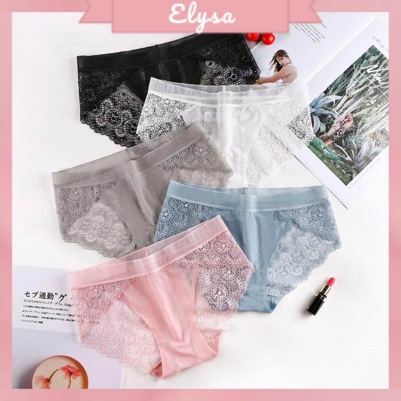 ( Chọn Màu ) Quần Lót Nữ Đúc Su Pha Ren Hoa Siêu Mền Mát Đẹp Sexy 2268