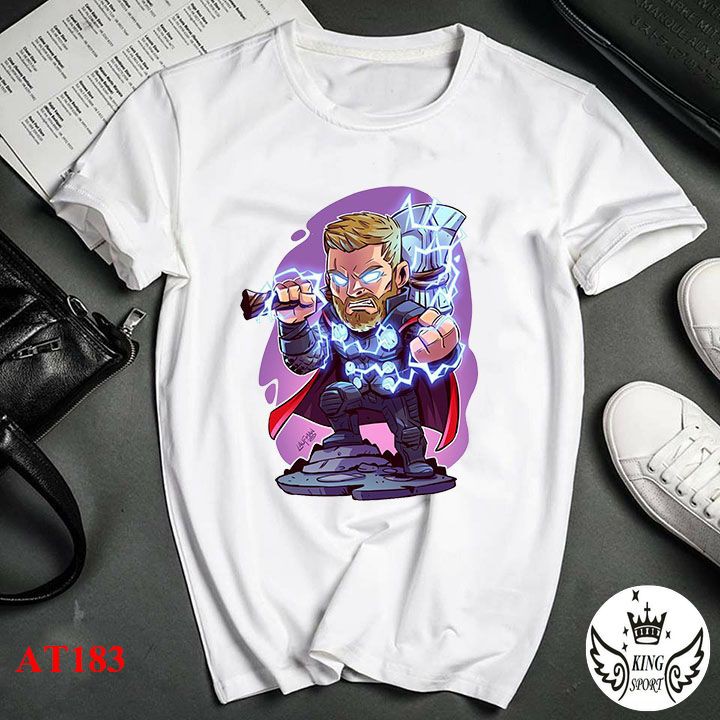 ÁO thun nam nữ in hình cuộc chiến vô cực End Game chibi dễ thương Kingsport