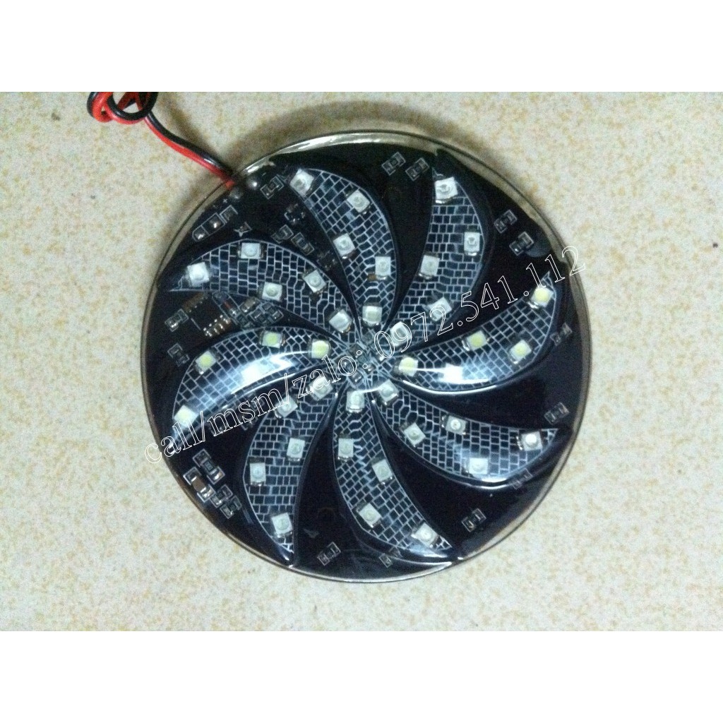 LED chong chóng 8cm trang trí ô tô xe máy đa săc.