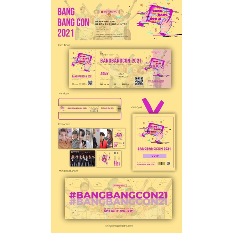 Vé BANGCON Ticket - kỷ niệm concert Online