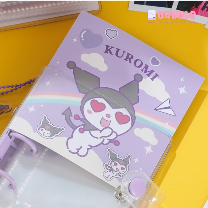 Mini binder Sanrio collect book Kuromi Cinnamoroll Pompompurin album ảnh sổ ảnh đựng card thẻ bài sổ còng Kpop Anime