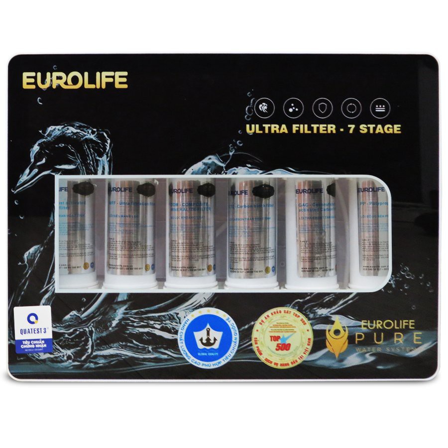 Máy lọc nước uống trực tiếp 7 cấp độ lọc Eurolife EL-UF7 (Gold)