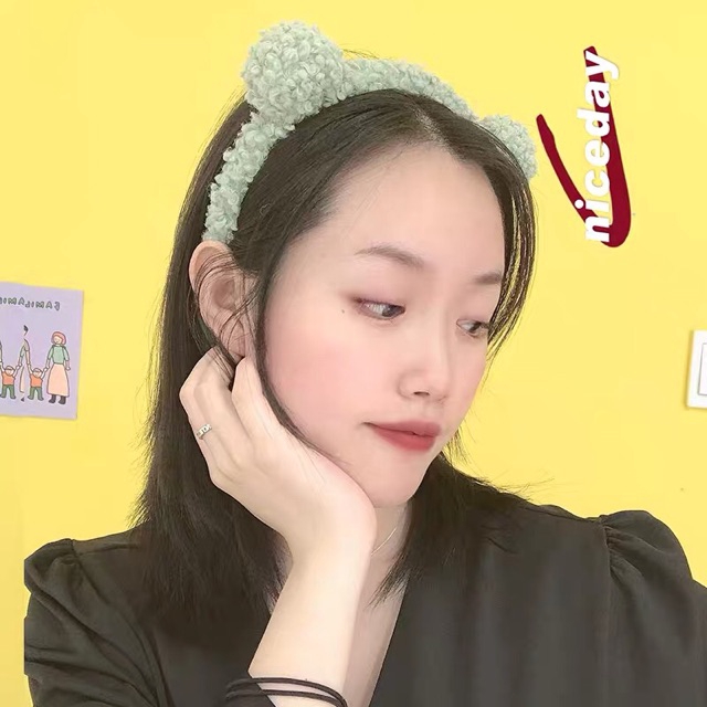 Băng Đô Cài Tóc Hình Tai Gấu Xinh Xắn