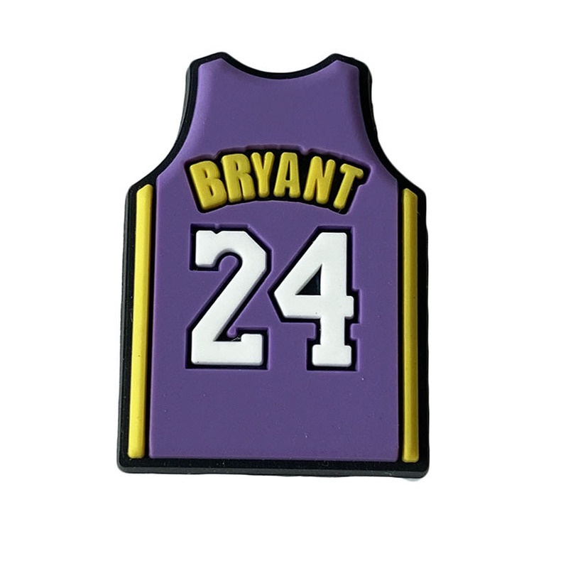 Phụ Kiện Trang Trí Giày Thể Thao Bằng PVC Hình Hoa Phong Cách NBA