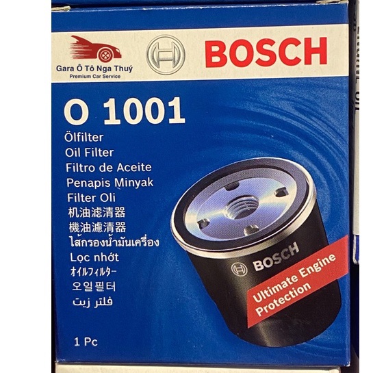 LỌC DẦU NHỚT BOSCH CHO KIA MORNING, MITSUBISHI JOLIE, MIRAGE